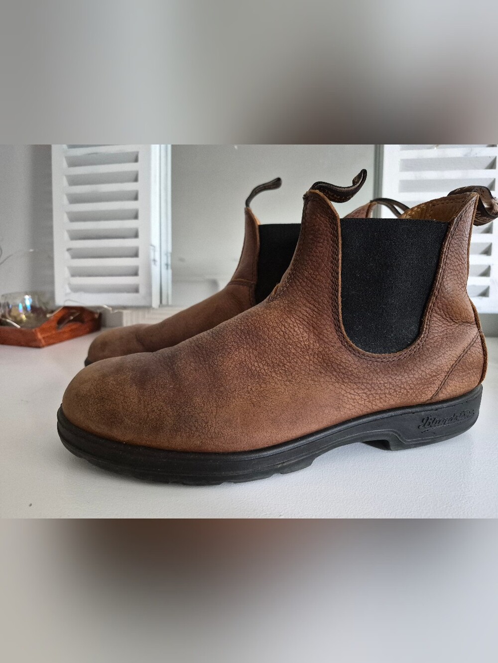 Aurhentic Australia Blundstone Brown Leather Men Boots Size 9